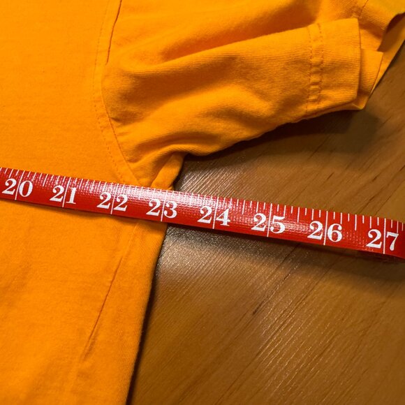 Yves Saint Laurent Orange Vintage Designer T-Shirt Size Large - Picture 5 of 6